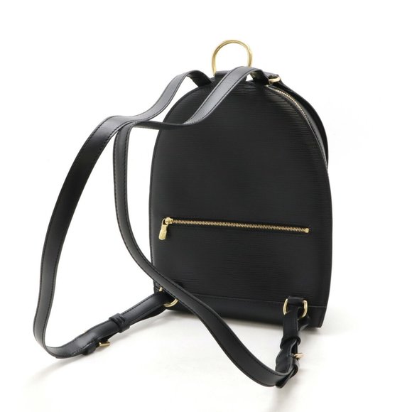 LOUIS VUITTON Epi Mabillon Rucksack Shoulder Bag Leather Noir Black - Picture 3 of 10
